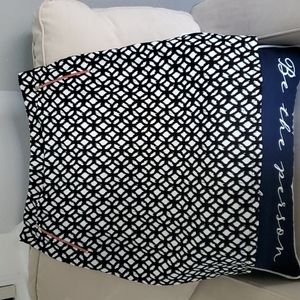 Back and White Patterned Pencil Skirt woth Zip Pockets from Le Lis